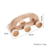 Image of Handheld Massage Roller For Sore Muscle, Wood Therapy Massage Tools For Body, Wooden Fascia Roller For Deep Tissue, Lymphatic Drainage Massager For Legs Thighs Butt Spa 6 Wheels Handheld Wooden Back M Shopping111