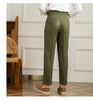 Image of Men's Summer High Waist Straight Cotton And Linen Casual Pants Shopping