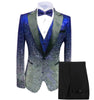 Image of Sequin Men's Suit Three Piece Set Shopping