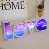 Image of Valentines Day Decor LED LOVE Light Valentines Day Gift For Girlfriend Bithday Wedding Party Decoration Romantic Wedding Decor Shopping