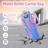 Image of Water Bottle Carrier Bag Fit For 40oz Tumbler With Handle, Water Bottle Holder Bag With Adjustable Shoulder Strap  For Hiking Travelling Camping Shopping