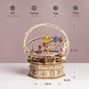 Image of ROKR Rotating Starry Night Mechanical Music Box 3D Wooden Puzzle Assembly Model Building Kits Toys For Children Kids - AMK51 Shopping