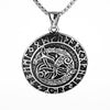 Image of Vintage Viking Dragon Totem Titanium Steel Men's Pendant Necklace Shopping