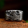 Image of Men's Vintage Distressed Stainless Steel Rock Ring Shopping