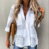 Image of New Women's Clothing Autumn And Winter Irregular Loose Long Sleeve Lapel Shirt Shopping