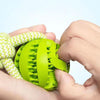 Image of Dog Toys Treat Balls Interactive Hemp Rope Rubber Leaking Balls For Small Dogs Chewing Bite Resistant Toys Pet Tooth Cleaning Bite Resistant Toy Ball For Pet Dogs Puppy Shopping