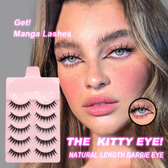 5 Pairs Manga Lashes New Arrival Anime Cosplay Natural Wispy  Korean Makeup Artificial False Eyelashes Shopping111