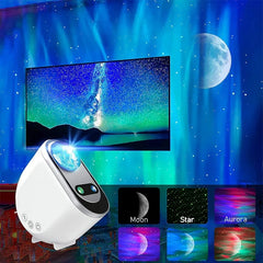 Aurora Borealis Starlight Projectors LED Galaxy Star Atmosphere Galaxy Night Light Home Bedroom Sky Moon Lamp Room Decor Gift Shopping