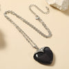 Image of Trendy Unique Natural Stone Love Necklace For Women Shopping