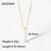 Image of Stainless Steel 14K Gold Natural Necklace Shopping