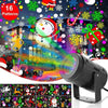 Image of Christmas Party Lights Snowflake Projector Light Led Stage Light Rotating Xmas Pattern Outdoor Holiday Lighting Garden Christmas Decor Shopping