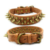 Image of Retro Studded Spiked Rivet Large Dog Pet Leather Collar Pit Bull S-XL Shopping