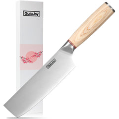 Vegetable Cleaver - Japanese Cleaver 6.5 Inch Chopping Knife High Carbon Stainless Steel Knives With Wooden Handle 6.5 Inch Cleaver Knife Shopping