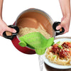 Image of Universal Silicone Clip-on Pan Pot Strainer Anti-spill Pasta Pot Strainer Food Grade Rice Fruit Colander Strainer Shopping