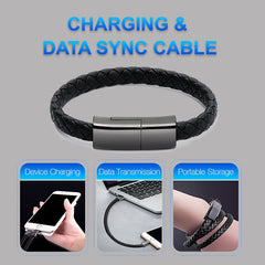 New Bracelet Charger USB Charging Cable Data Charging Cord For IPhone14 13 Max USB C Cable For Phone Micro Cable Shopping