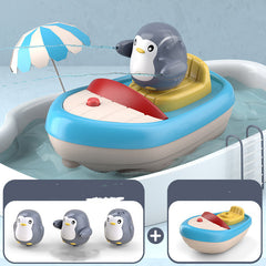 Toddler Bath Toys Squirting Penguin Electric Boat Toy With 3 Penguins Sprinklers Automatic Sprinkler Bathtub Toys For Baby Toddler Bath Toys Squirting Penguin Electric Boat Toy Shopping