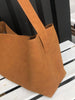 Image of Special-interest Design Suede Belt Buckle Shoulder Strap Bucket Bag Shopping