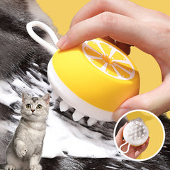 Pet Dog Cat Bath Brush 2-in-1 Pet SPA Massage Comb Soft Silicone Pet Shower Hair Grooming Cmob Dog Cleaning Tool Pets Supplies Shopping