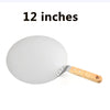 Image of Stainless Steel Pizza Paddle Peel Bakers BBQ Oven Restaurant Tray Wooden Handle Shopping