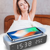 Image of LED Electric Alarm Clock With Wireless Charger Desktop Digital Despertador Thermometer Clock HD Mirror Clock Watch Table Decor Shopping