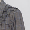 Image of Personalized Grey Plaid Jacket With Heavy Pleating Shopping