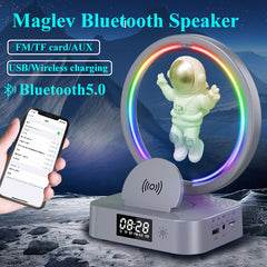 Magnetic Levitation Bluetooth Speaker Astronaut Home RGB Mini Radio TWS Sound Box Outdoor Wireless Subwoofer TF AUX USB Shopping