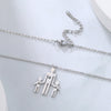 Image of Family Series Titanium Steel Ornament Cut One Large Two Small 304 Material Stainless Steel Necklace Shopping