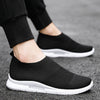 Image of Flying Knit Sneakers Men's Mesh White Shoes Black Casual Sneakers Shopping