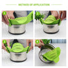 Image of Universal Silicone Clip-on Pan Pot Strainer Anti-spill Pasta Pot Strainer Food Grade Rice Fruit Colander Strainer Shopping