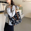 Image of Cute Panda Canvas Bag Female Cartoon Casual Shoulder Shopping