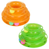 Image of Pet Cat Crazy Ball Disk Interactive Toys Amusement Plate Trilaminar Funny Toy Shopping