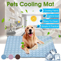 Dog Cooling Mat Cooling Pad For Pets Chilly Pad For Kennels, Crates, Cars, Indoor & Outdoor Ice Silk Mat Cooling Blanket Cushion Non-Toxic Breathable Sleep Bed Beach Shopping