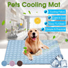 Image of Dog Cooling Mat Cooling Pad For Pets Chilly Pad For Kennels, Crates, Cars, Indoor & Outdoor Ice Silk Mat Cooling Blanket Cushion Non-Toxic Breathable Sleep Bed Beach Shopping