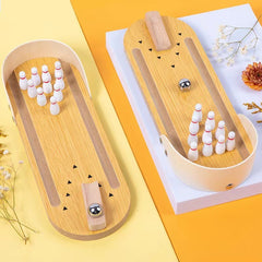 Table Top Mini Bowling Game Set-Tabletop Wooden Board Mini Arcade Desktop Tiny Bowling Shooting Alley Office Desk Stress Relief Gadgets Small Finger Toys Gag Gifts For MenWomen Kids Teens Boys Shopping