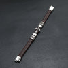 Image of Alloy Punk Men's Leather Cord Bracelet Shopping