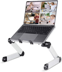 Adjustable Laptop Stand Table for Office, Portable Foldable Lift Bracket Aluminum Ergonomics Design,Office or Home Desk Suitable for Ipad Amazon Platform Banned Shopping