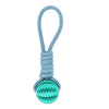 Image of Dog Toys Treat Balls Interactive Hemp Rope Rubber Leaking Balls For Small Dogs Chewing Bite Resistant Toys Pet Tooth Cleaning Bite Resistant Toy Ball For Pet Dogs Puppy Shopping