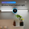 Image of Smart Cabinet Light Clock Timing Sensor Light Removable LED Wardrobe Light Manual Sweep Switch Light Shopping