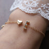 Image of English Letter Graceful Personality Alloy Heart-shaped Letter Bracelet Shopping