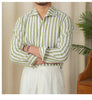 Image of Men's Cotton Striped Business Casual Shirt Shopping