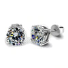 Image of Metal Woven Fine Zircon-embedded Earrings Shopping