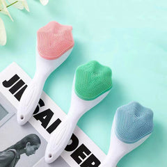 Handheld Silicone Face Scrubber Exfoliator, Face Brushes For Cleansing And Exfoliating, Manual Facial Cleansing Brush, Gentle Soft Face Wash Brush For Sensitive, Delicate, Dry Skin Shopping111