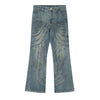 Image of Punk Old And Dirty Bootleg Pants Men Shopping