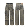 Image of Men's Multi-pocket Loose Wide-leg Pants Shopping