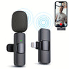 Image of Wireless Lavalier Lapel Microphone For IPhone IPad Professional Wireless Clip Mic - Cordless Omnidirectional Condenser Recording Mic For Interview Video Podcast Vlog YouTube Shopping