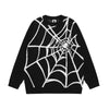 Image of Spider Web Jacquard Knitted Sweater For Men Shopping