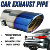 Image of Car Exhaust Pipe Tip Rear Tail Throat Muffler Stainless Steel Round Accessories Shopping