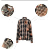 Image of Chic Style Tie Dyed Plaid Patchwork Set Shopping