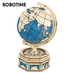 Robotime Globe Earth 567pcs 3D Wooden Puzzle Games Ocean Map Ball Assemble Model Toys Xms Gift for Children Boys Dropshipping Shopping