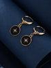 Image of Eight Awn Star Drip Glazed Cold Style High-grade Earrings Shopping